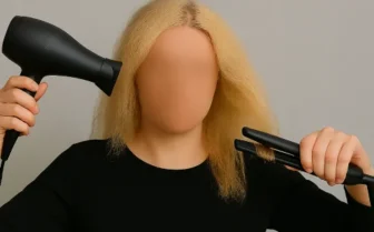 تاثیر حرارت اتو و سشوار بر موی دکلره